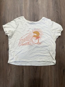 Camiseta corta cuadrada para mujer Marine Layer en crema - Imagen 1 de 7