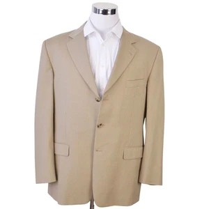 Blazer para hombre Burberrys 44R beige tostado Kensington 100 % lana - Imagen 1 de 12