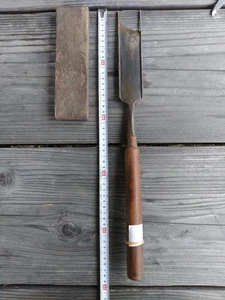 Vintage Japanese Geta Maker Tsukinomi Chisel Showa Era Woodworking Tool #2310 - Picture 1 of 13