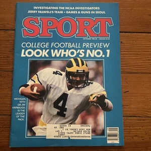 1986 SEPTEMBER SPORT MAGAZINE - LOOK WHO'S #1 FRONT COVER - Foto 1 di 1