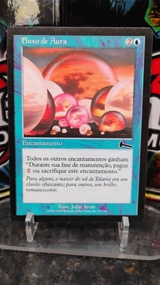 AURA FLUX Portuguese Version MAGIC The Gathering ENCHANTMENT 1999 Trading Card - Image 1 of 2