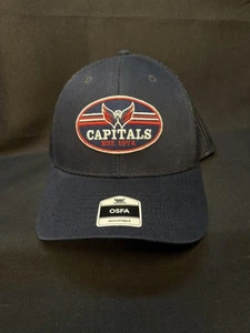Washington Capitals Mütze Cap Snap Back Herren Navy Blau Rot NHL Hockey Trucker Mesh - Bild 1 von 6