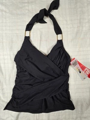 Spanx Let's Go Adelgazante! Camiseta sin mangas Whittle Waistline negra halter SOLO 8 NUEVA CON ETIQUETAS Foto 1 de 4