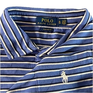 Polo Ralph Lauren Poloshirt Herren XL Classic Fit gestreift Kurzarm - Bild 1 von 5