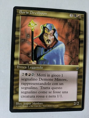 Italian Boris Devilboon Legends MTG NM Free shipping with tracking - Image 1 of 2