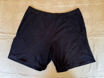 Fashion Bug Navy Blue Elastic Waist Pull On Cotton Shorts Plus Size 30/32 - Image 1 of 4