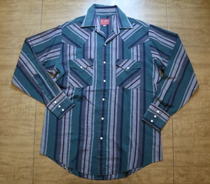 De colección Plains Western Wear Perla Botón A Presión Para Hombre S (A3) - Imagen 1 de 9