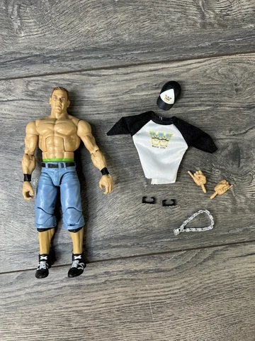 John Cena WWE Elite Collection Word Life Wrestling Figure complete loose clean Cover