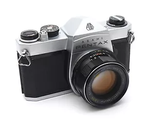 Cámara SLR Asahi Pentax SP500 35 mm con lente Super Takumar 55 mm F2 - Distribuidor del Reino Unido - Imagen 1 de 5