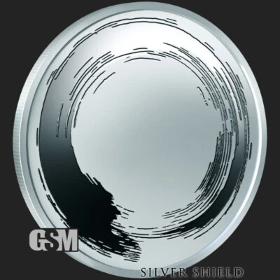 2022 - ENSO - 5 oz .999 FINE SILVER SHIELD ROUND Proof MicroMintage - IN STOCK!! - Image 1 of 4