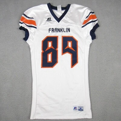 Camiseta deportiva de fútbol americano Russell Athletic para hombre talla M Franklin #89 cosida Blitz Stock Foto 1 de 4