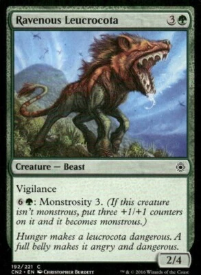 Ravenous Leucrocota 192/221 Conspiracy 2 MTG Magic the Gathering card - Image 1 of 2