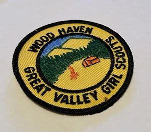 Wood Haven Great Valley Girl Scouts Embroidered Patch Sew On Excellent Condition - Picture 1 of 1
