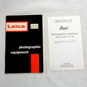 Catálogo de equipo fotográfico Leica 1960 de colección número 35 y lista de precios al por menor - Imagen 1 de 12