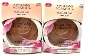 (2) Physicians Formula Rose All Day Petal Glow Highlighter PF11124 - Petal Pink - Picture 1 of 3
