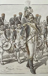 Tambourmajor Jäger Stiel- Napoleon Bonaparte Nach Job (1858-1931) Frankreich - Bild 1 von 4