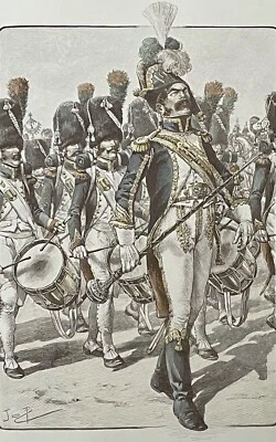 Tambourmajor Jäger Stiel- Napoleon Bonaparte Nach Job (1858-1931) Frankreich - Bild 1 von 4