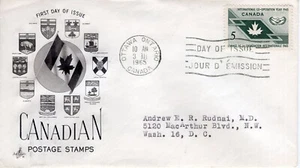 INTERNATIONAL CO-OPERATION YEAR, OTTAWA, ONT  1965  FDC16033 - Picture 1 of 1