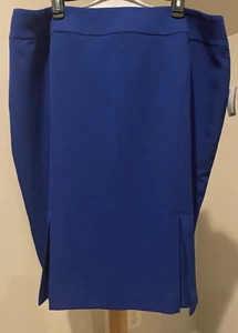 KASPER Womens Royal Blue Career Skirt NWT $89 - Sz 20W - Picture 1 of 5