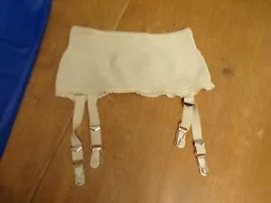 Vintage Off-White Pin-Up Strumpfgürtel Style 1391 Größe L - gebraucht - Bild 1 von 8