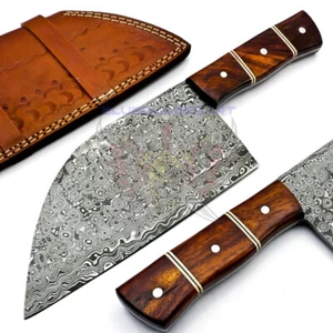 Handmade Damascus Steel trusted butcher knife Cleaver Chopper Heavy Duty Butcher - Picture 1 of 8