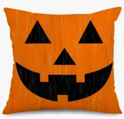 Funda de almohada Jack O Lantern calabaza divertida Halloween otoño decoración del hogar de vacaciones Foto 1 de 3