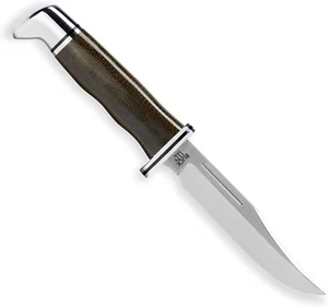 Buck 117 Brahma Pro Fixed Blade Knife Green Micarta Handle 0117GRS-B - Picture 1 of 5