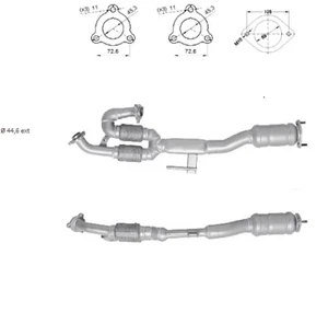 ECDN5032TA Catalytic Converter fit Murano 3.5i Rear 2/2005 6/2008 Euro 4 + F/kit - Picture 1 of 5