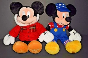 Disney Store 2011 Mickey Mouse Sherpa Winter Jacket & July 4th Stars and Stripes - Picture 1 of 12