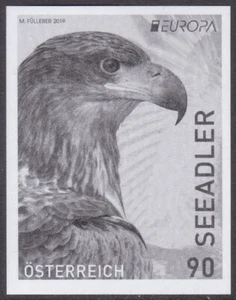 Black Print, Austria Sc2796 Europa, White-tailed Eagle, Bird - Picture 1 of 1