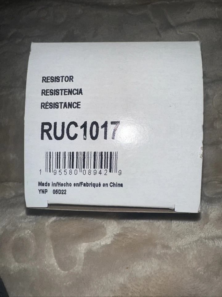 Resistencia de motor soplador HVAC CARQUEST RUC1017 Foto 1 de 1