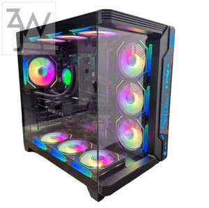 ARGB Gaming PC Computer i7 E5 10-Core RTX3050 4TB 32GB RAM WiFi6 WIN11 BT5.4 - Picture 1 of 14