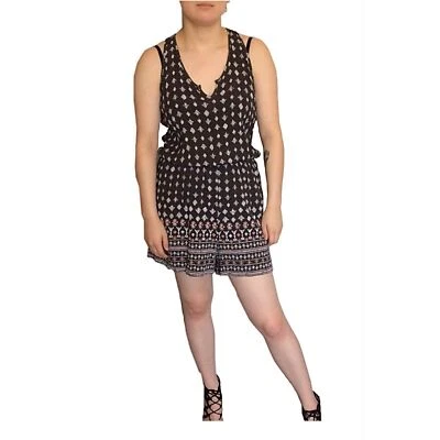 Xhilaration 女式连身裤印花短裤部落波西米亚大号衬里西 — 第 1/4 张图片