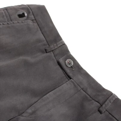 Hiltl новый с Ярлыками Chinos / повседневные брюки размер 50 34 США твердый серый хлопок смесь - Изображение 1 из 4