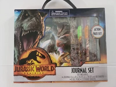 Juego de regalo diario Parque Jurásico bolígrafos de gel pegatinas niños regalo de cumpleaños papelería Foto 1 de 2
