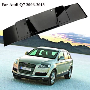 Black License Plate Holder Bracket Support Number Frame For Audi Q7 2006-2013 - Picture 1 of 11