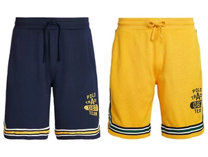 Pantalones Cortos Polo Ralph Lauren 9" Logo Malla 067 Equipo de Pista Baloncesto Nuevos - Imagen 1 de 8