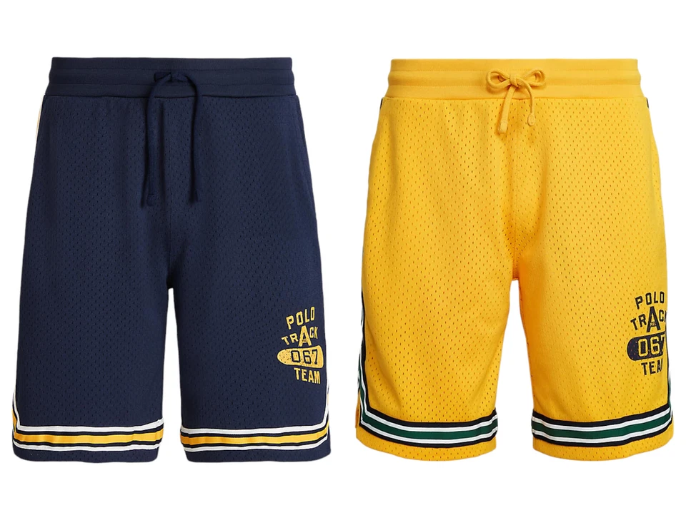 Polo Ralph Lauren 9" Logo Mesh 067 Track Team Basketball Shorts New - Image 1 of 1
