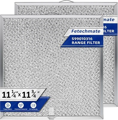 FETECHMATE S99010316 Range Hood Vent Grease Filter 99010316 Replacement 11 1/4" x 11...