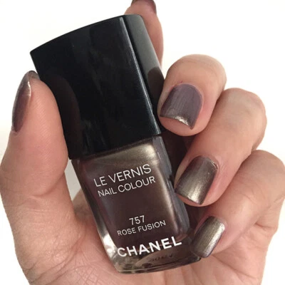 CHANEL ROSE FUSION 757 Rare 2015 Glossy Pearly Pale Bronze Nail Varnish New NB Foto 1 de 4