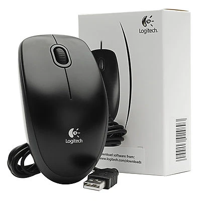 Logitech Business Office USB B100 Optical Mouse For PC Computer Laptop MAC UK BN - Image 1 of 2