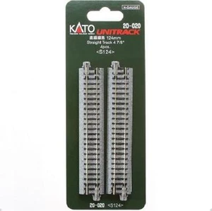 Kato 20-020 Rail Droit / Straight Track 124mm 4pcs - N - Picture 1 of 1