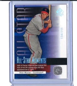 STAN MUSIAL 2004 SP Authentic ALL-STAR MOMENTS Insert #137 124/199 - Picture 1 of 2