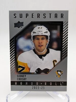 💥 2022 Upper Deck #HR-9 Sidney Crosby Pittsburgh Penguins Honor Roll - Image 1 of 2
