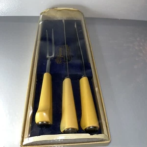 Peeredge Carving Knives & Fork Set, Regent 'R' Sheffield England Vintage - Picture 1 of 10