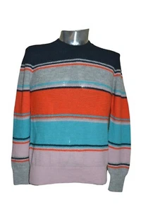 Paul Smith Mainline Womens Striped Wool/Alpaca Crew Neck Pullover “XS” BNWT - Picture 1 of 5