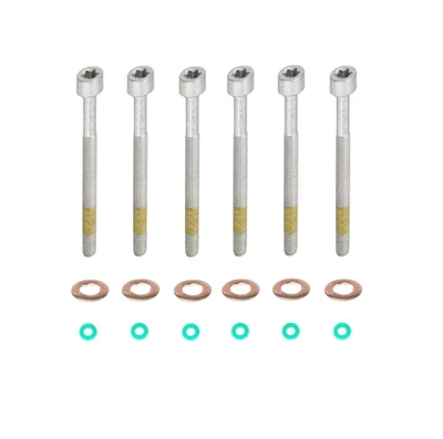 6x Dichtungssatz Febi Dehnschrauben für CR Injektor Mercedes Benz V6 OM642 - Bild 1 von 4