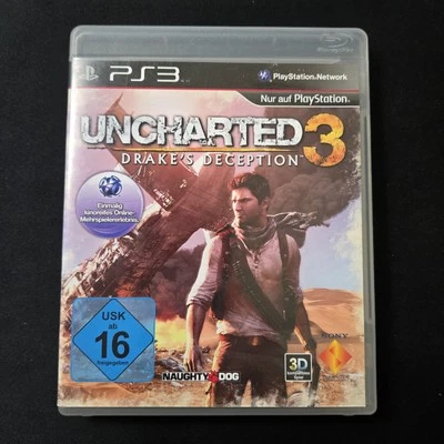 Uncharted 3: Drake's Deception (Sony PlayStation 3, PS3) German Edition W/Manual - Image 1 of 3