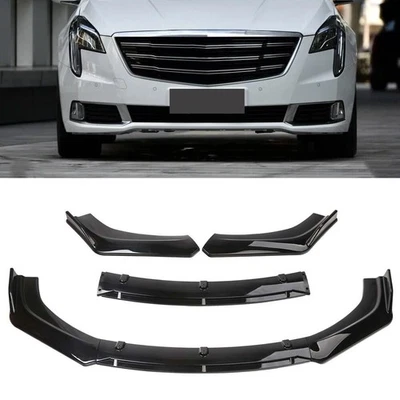 For Cadillac XT4 XT5 XT6 Front Bumper Lip Spoiler Splitter Body Kit Glossy Black Foto 1 de 4