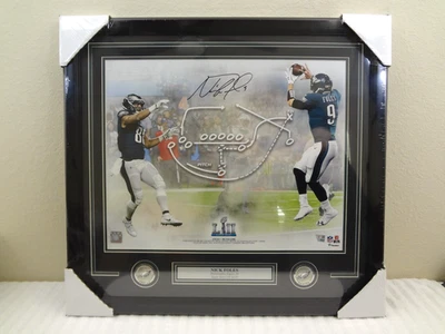 Nick Foles Autografiado Águilas SB LII Philly Especial 16x20 Collage Foto Fanáticos Foto 1 de 4